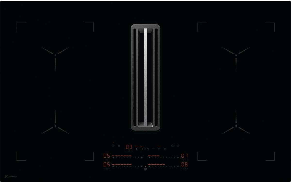 Electrolux Induktionskochfeld mit Abzug DMGL8362AO Rahmenlos Electrolux Induktionskochfeld mit Abzug DMGL8362AO Rahmenlos