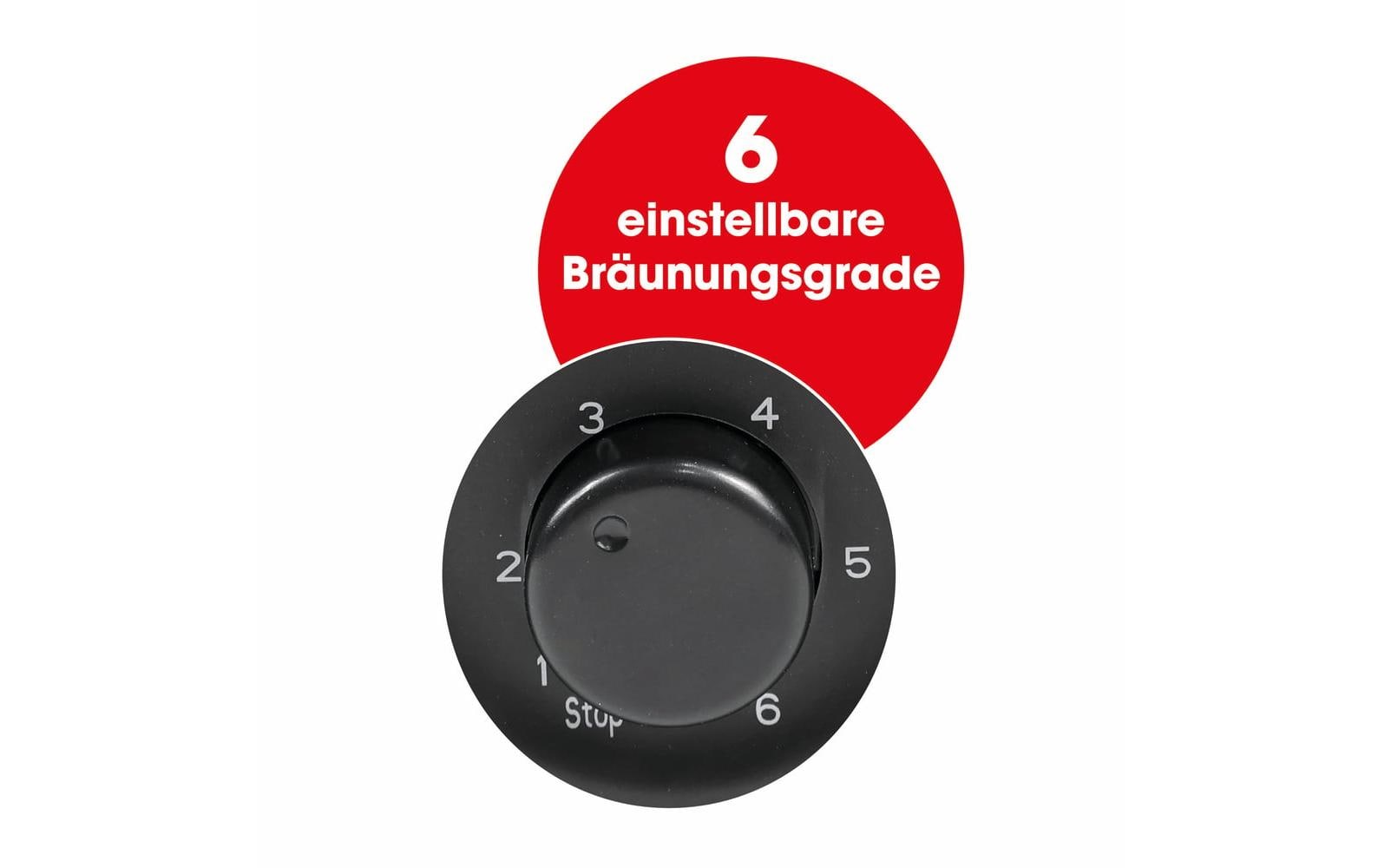 GOURMETmaxx Toaster 30385 Schwarz matt