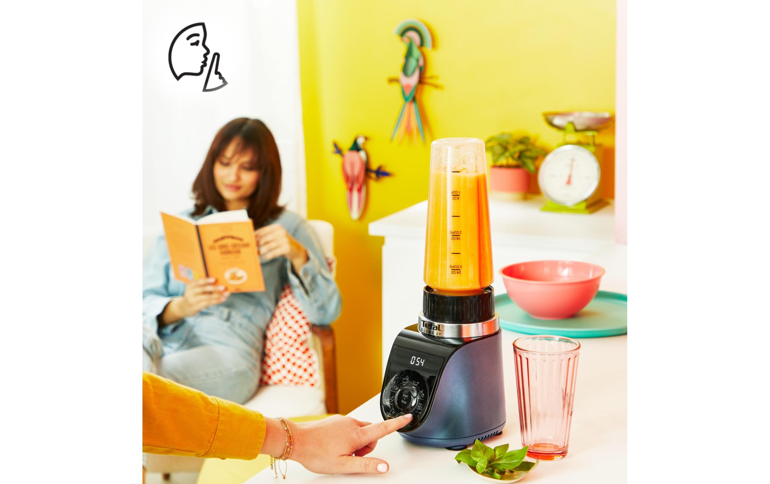 Tefal Standmixe Blend Up BL19H4 Blau/Transparent