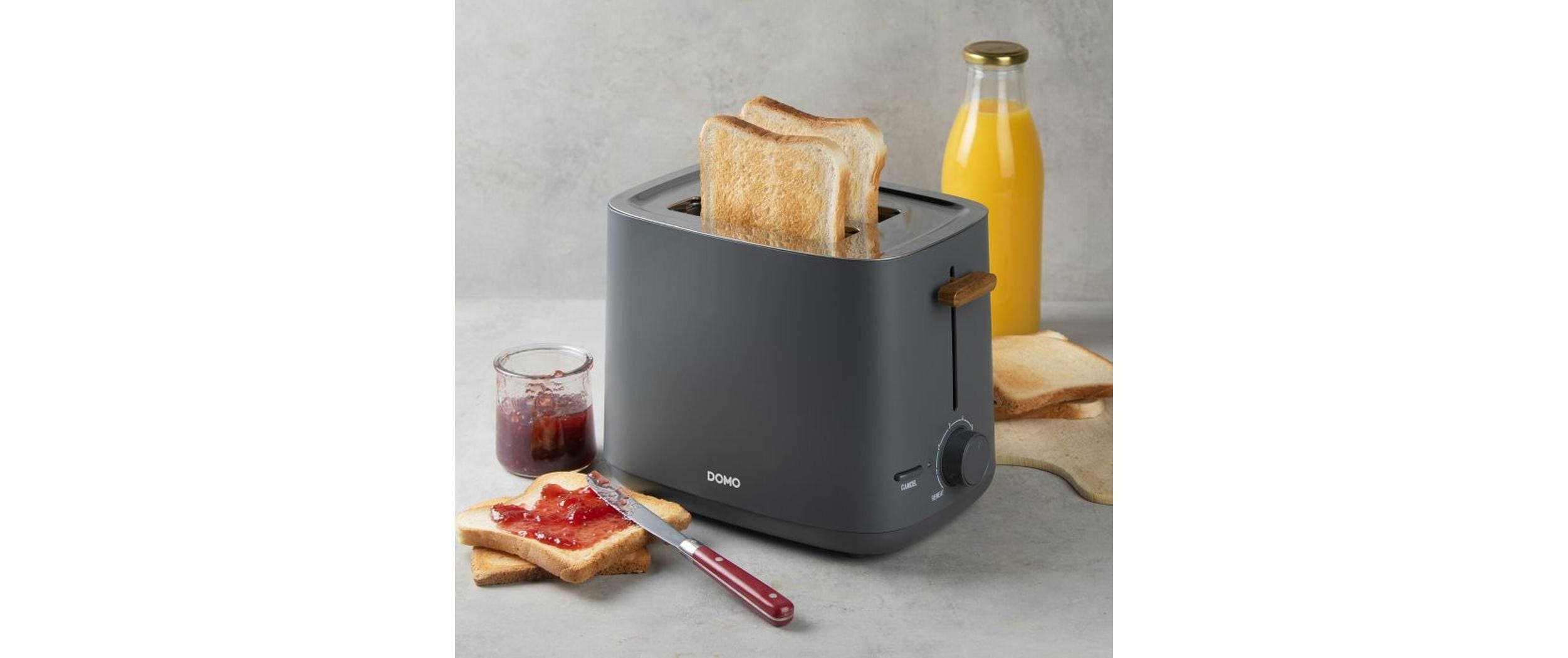 Domo Toaster DO965T Grau/Anthrazit