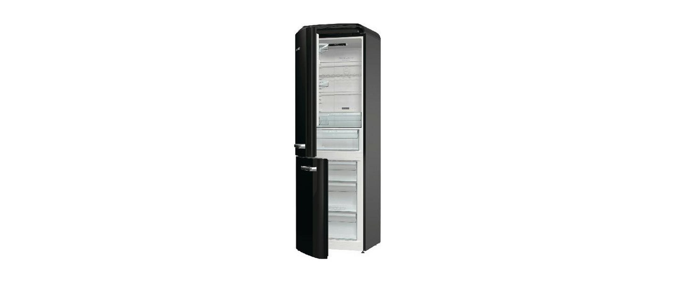 Gorenje Kühl-Gefrierkombination ONRK619DBK Schwarz, Links