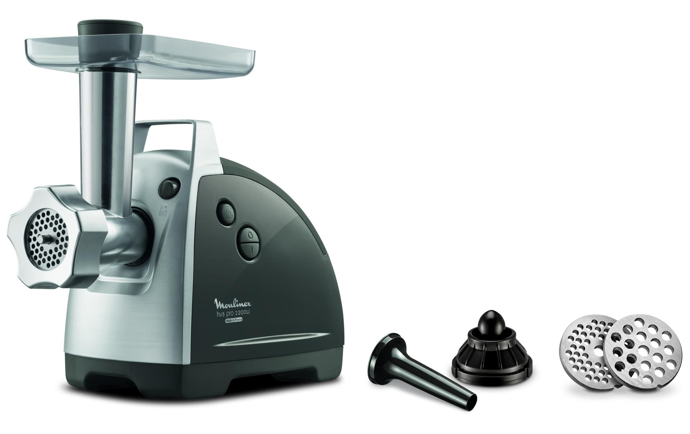 Moulinex Fleischwolf HV8 PRO 4 in 1 Grau/Silber Moulinex Fleischwolf HV8 PRO 4 in 1 Grau/Silber