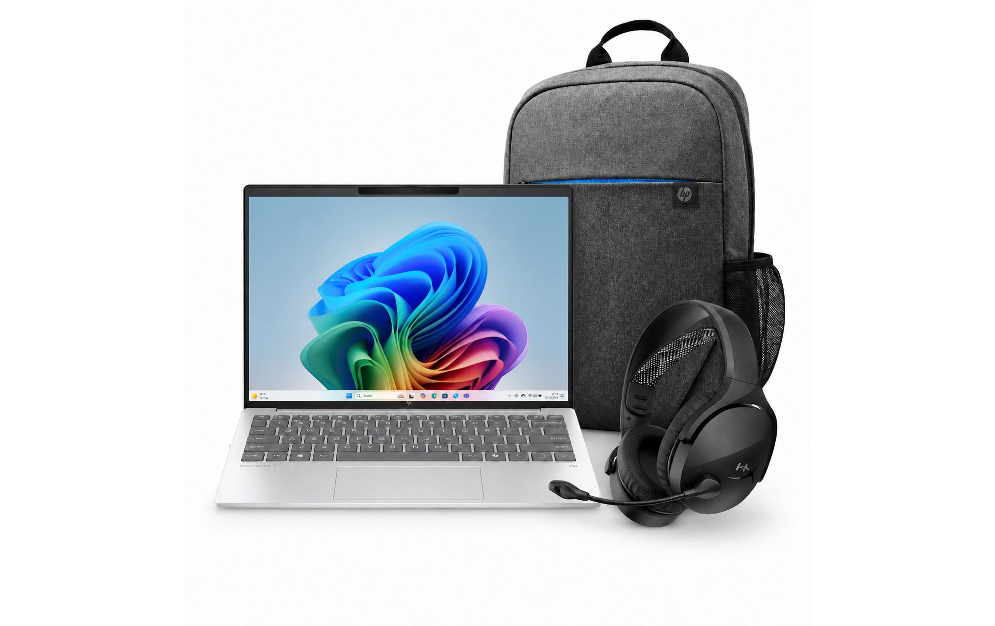 HP OmniBook 7 Aero 13 Kit mit HyperX & Rucksack