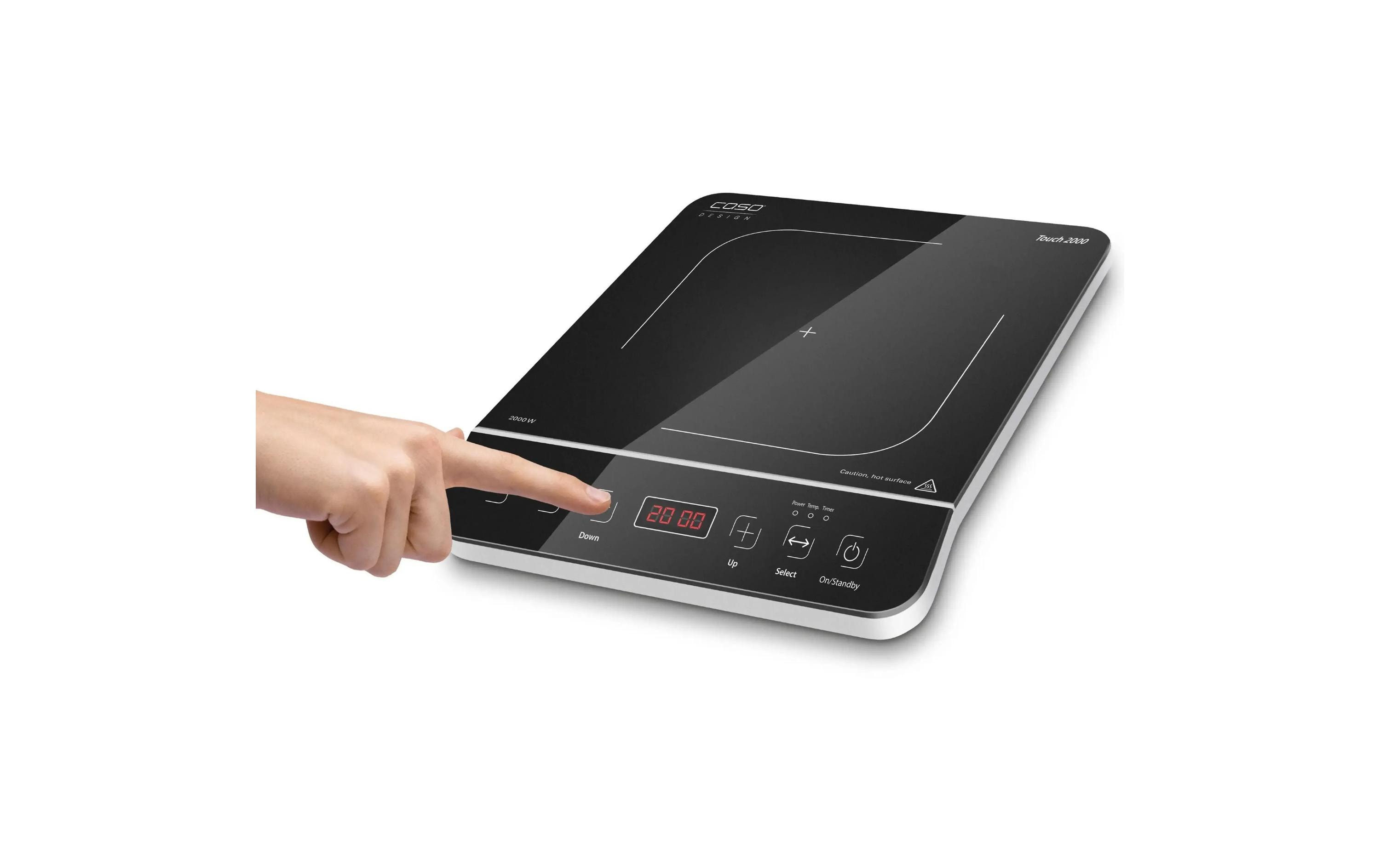 Caso Induktionskochplatte Touch 2000 Glaskeramik 2000 W