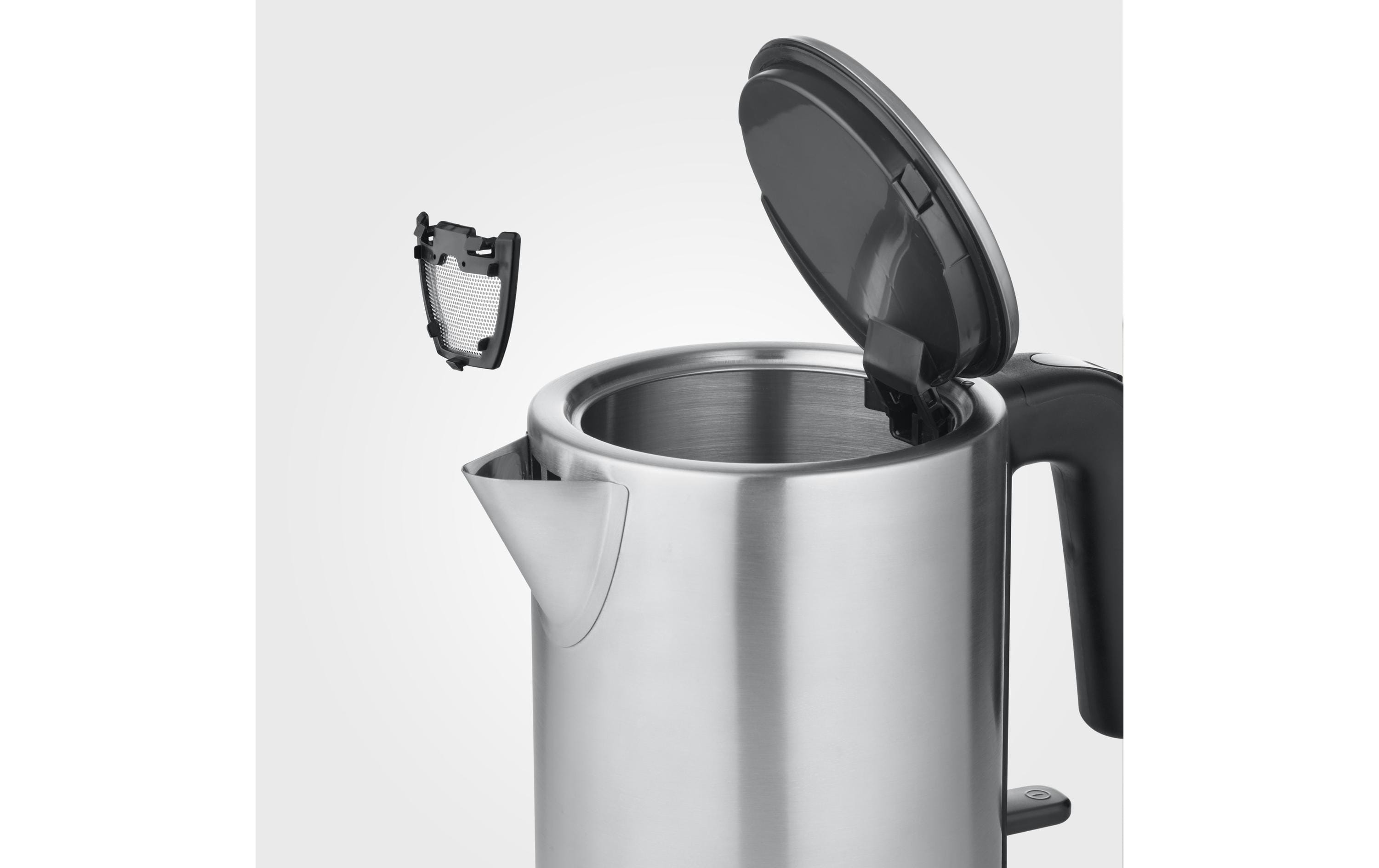 Severin Wasserkocher WK 3489 1 l, Schwarz/Silber