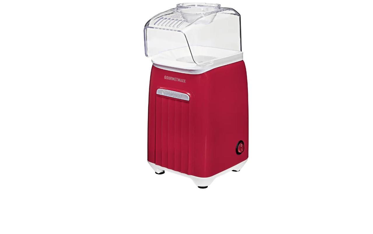 GOURMETmaxx Popcorn Maschine Rot/Weiss