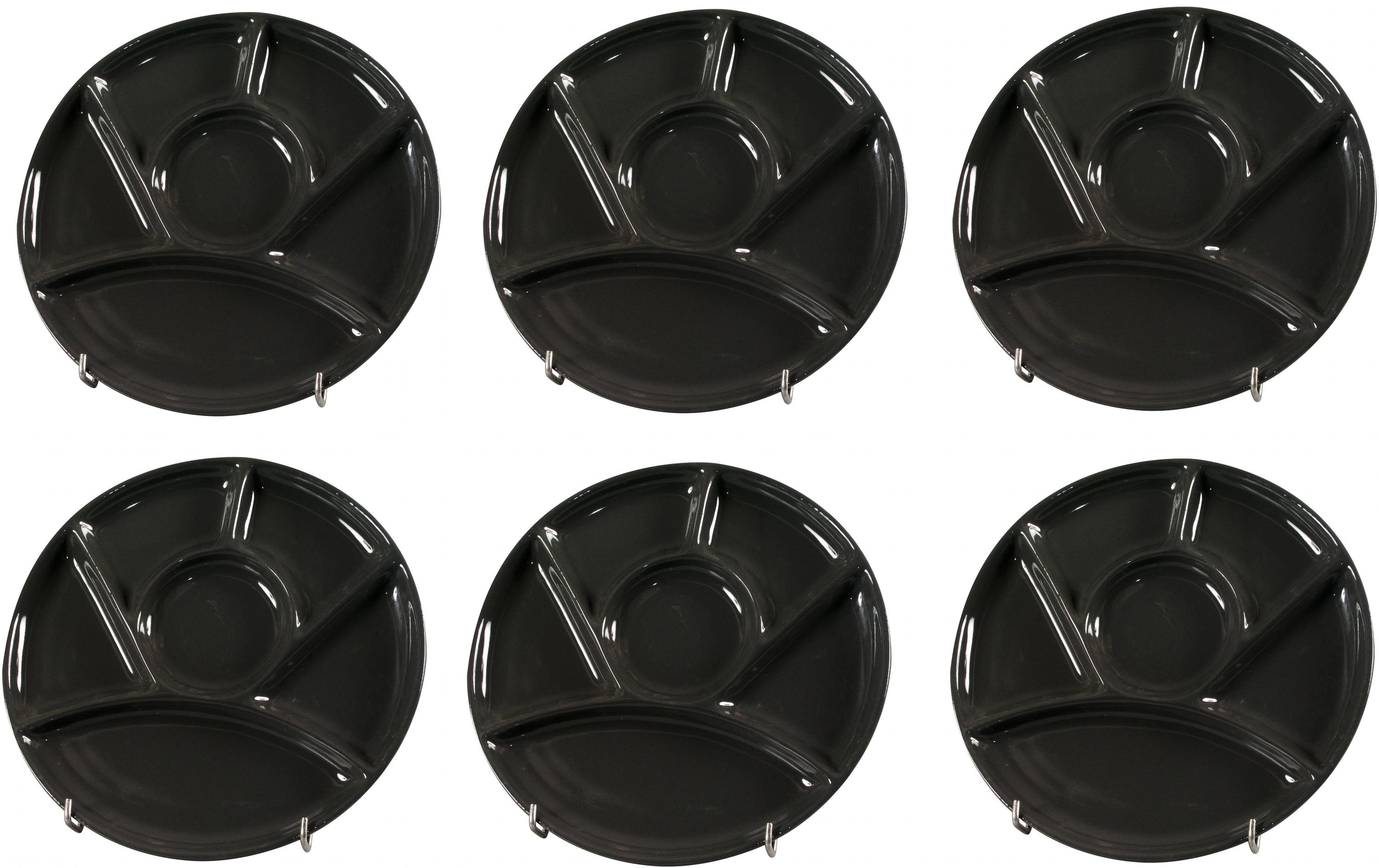 Nouvel Fondue-Teller Classic, 23 cm Schwarz Nouvel Fondue-Teller Classic, 23 cm Schwarz