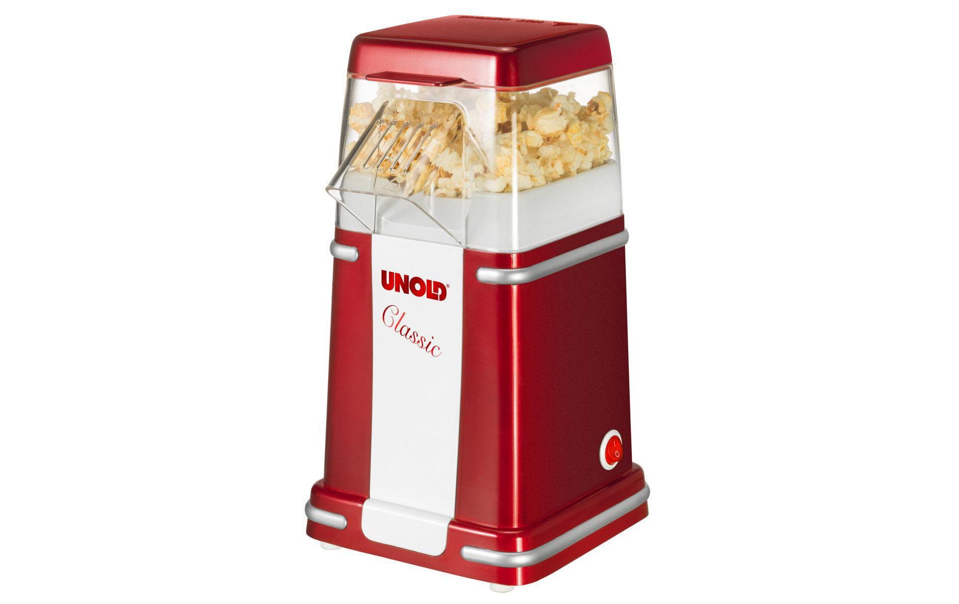 Unold Popcorn Maschine Classic Rot/Weiss