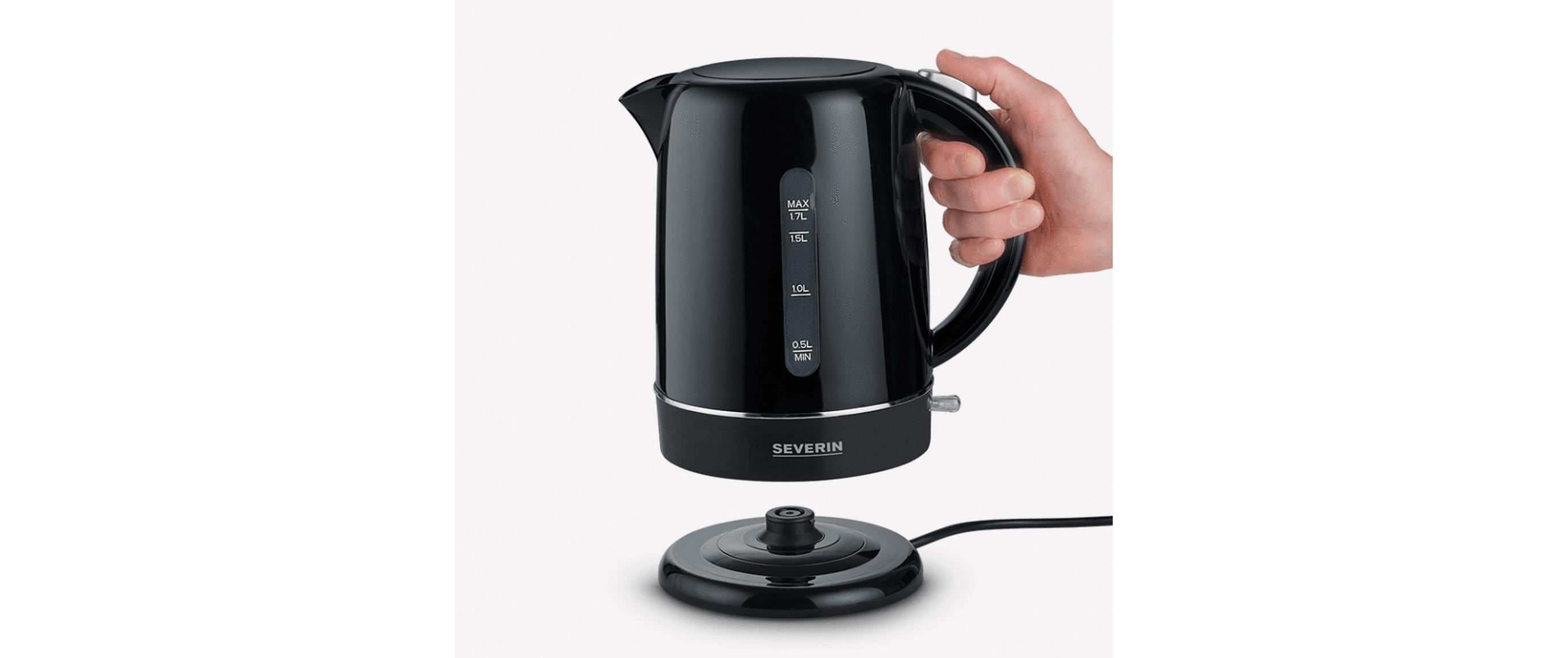 Severin Wasserkocher WK 4322 1.7 l, Schwarz