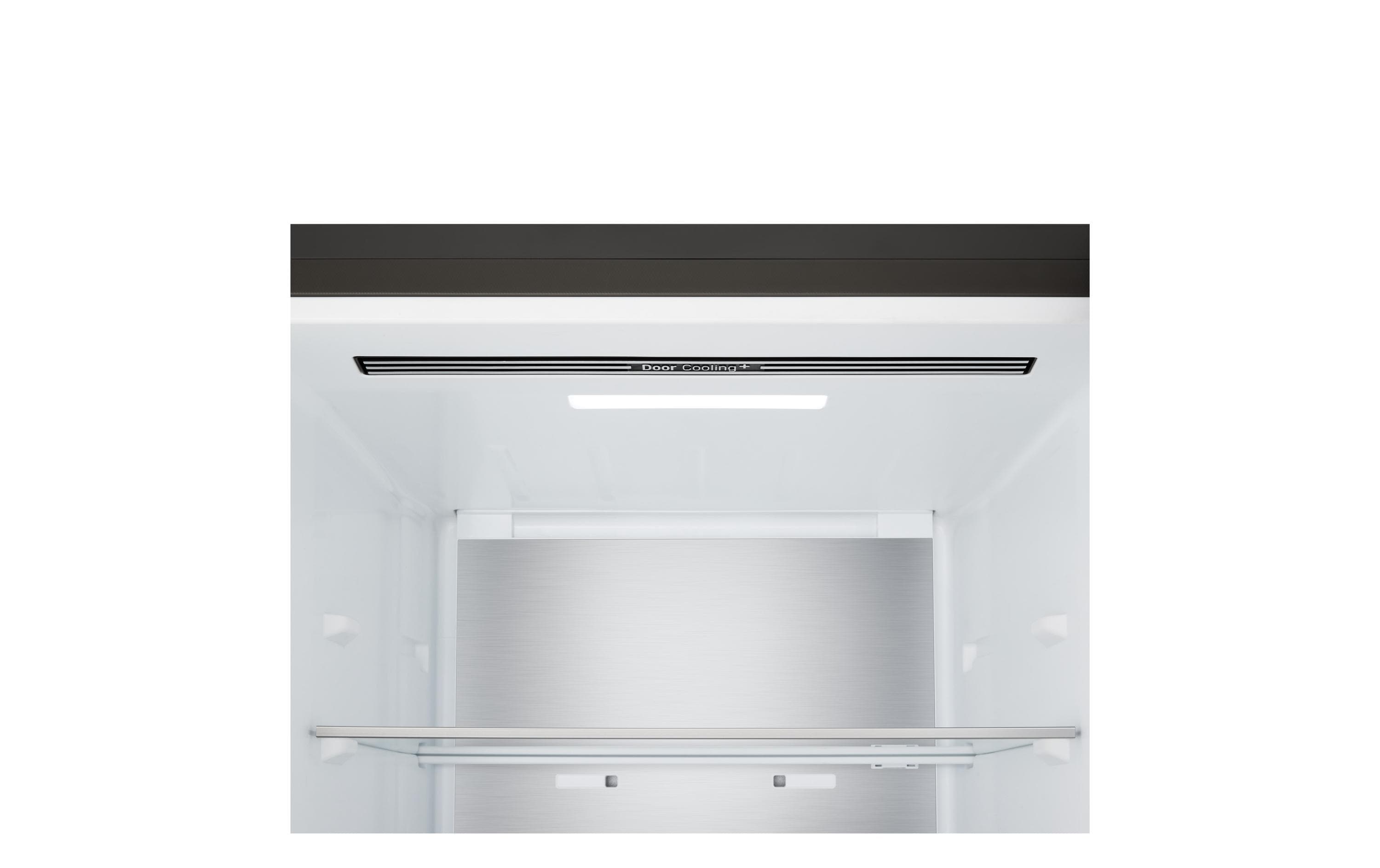 LG Kühl-Gefrierkombination GBBS524AEV Schwarz, Wechselbar