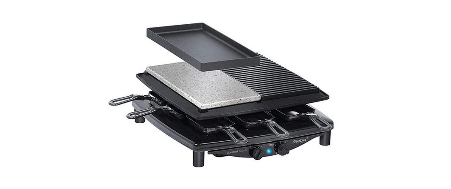 Steba Raclette RC4 Plus Deluxe Schwarz 1450 W