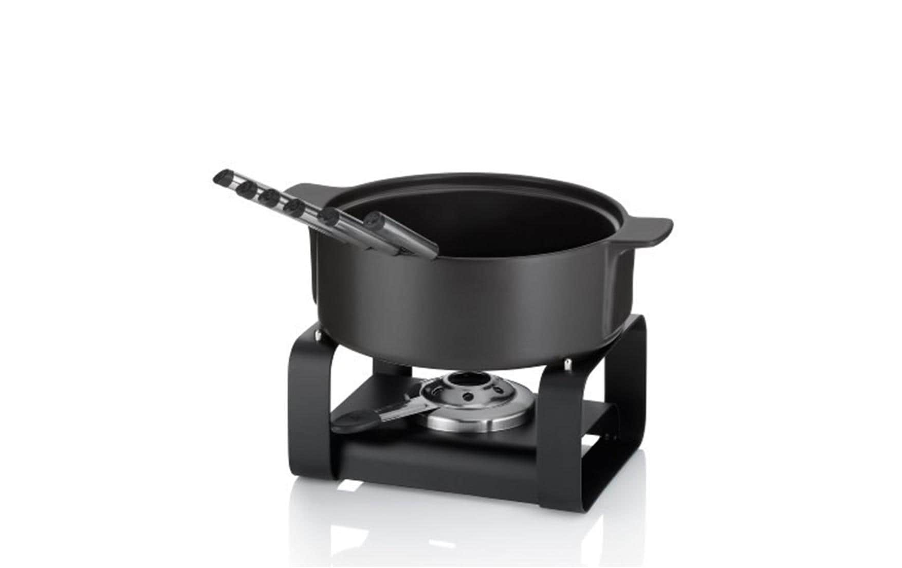 OHMEX Fondue OHM-FND-1116 9 Teile, Schwarz