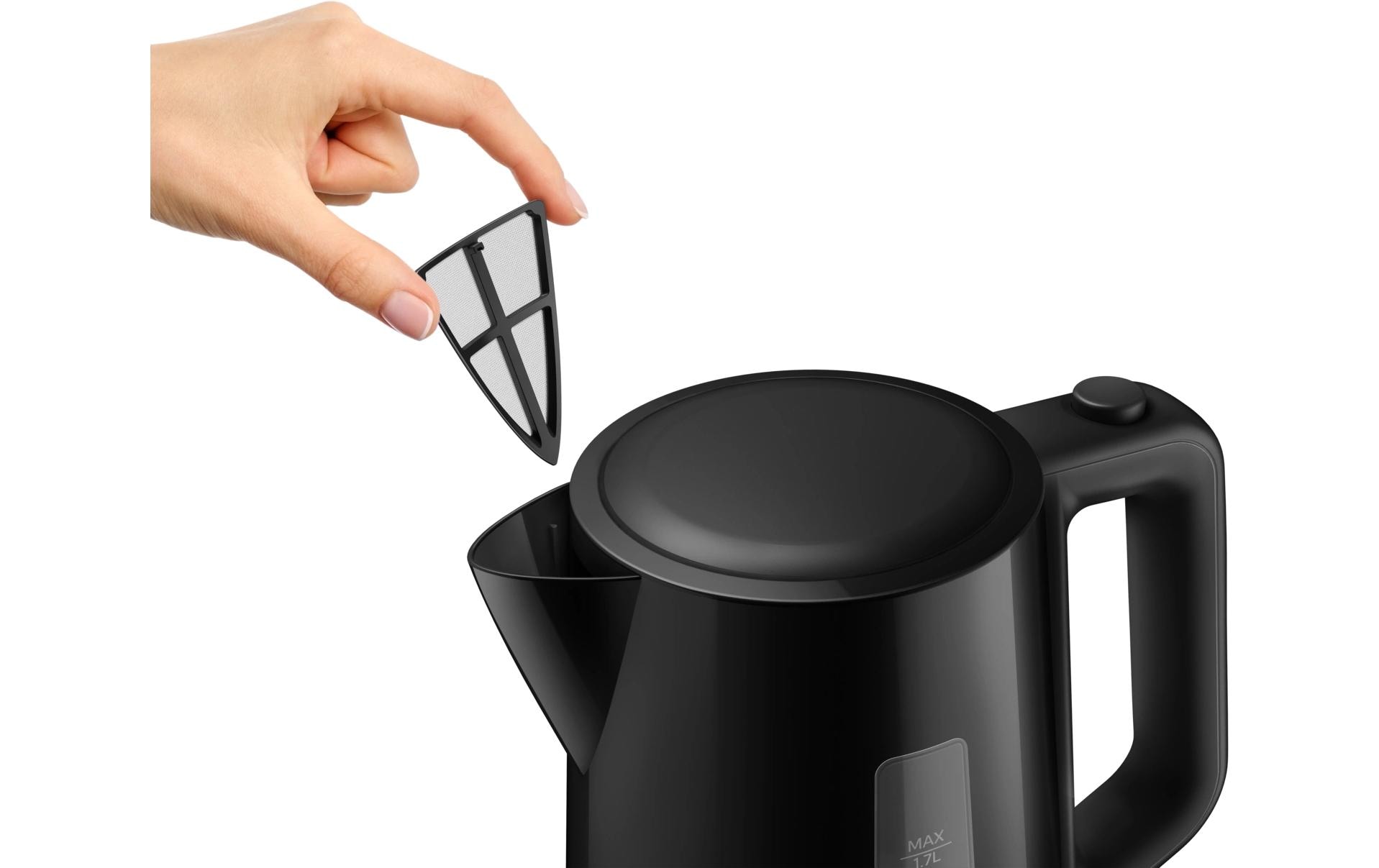 Philips Wasserkocher Series 3000 HD9318 1.7 l, Schwarz