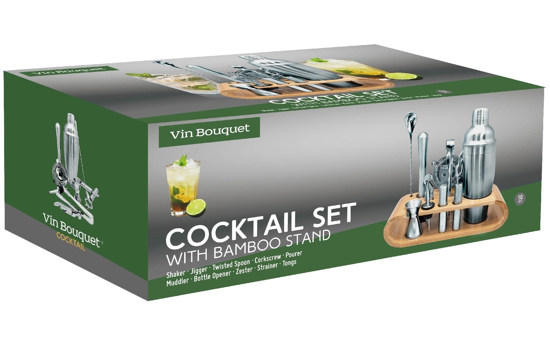 Vin Bouquet Cocktail-Set Vin Bouquet Cocktail Set 0.5 l, Silber/Braun