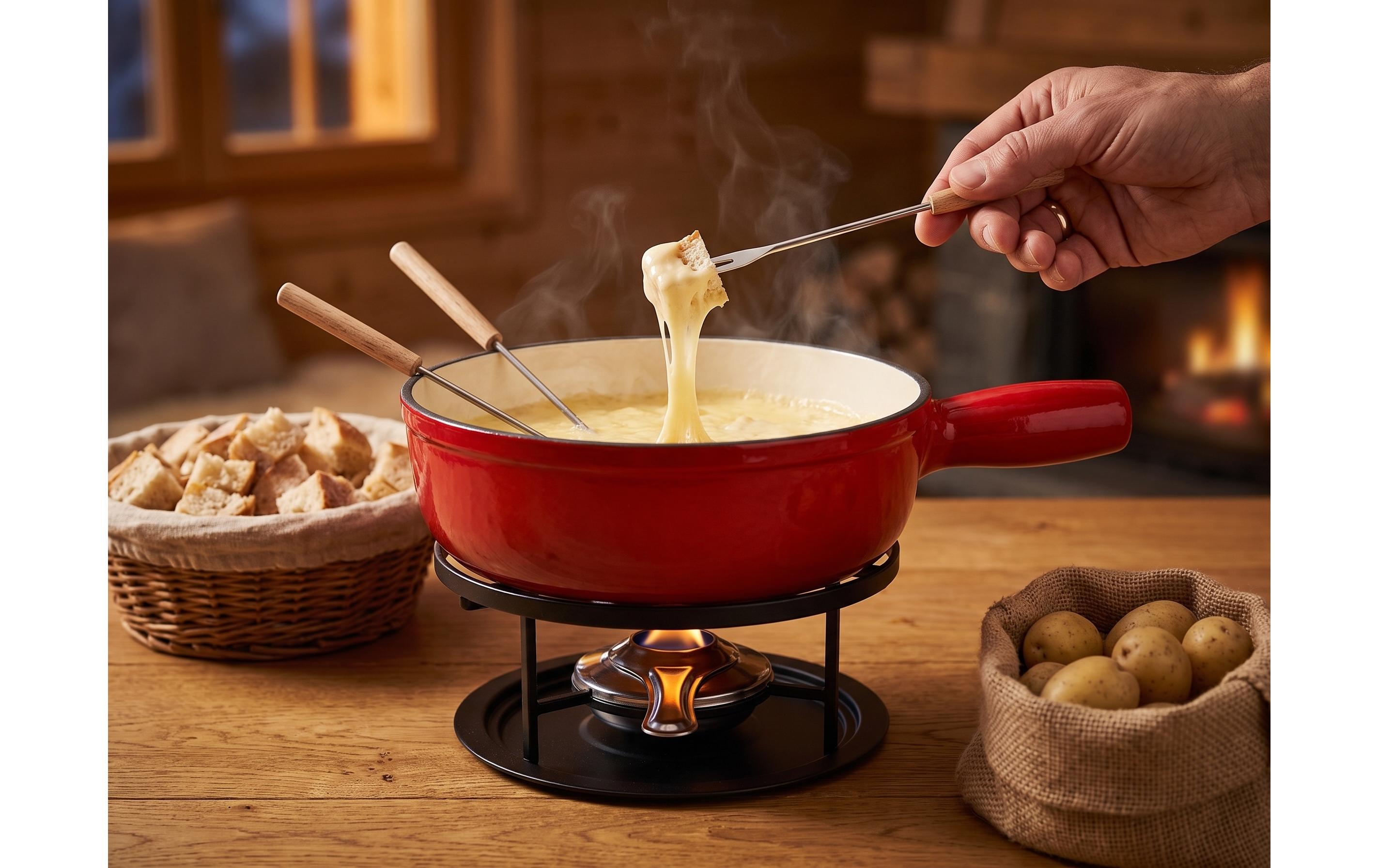 COCON Käsefondue-Set 6 Personen, Rot