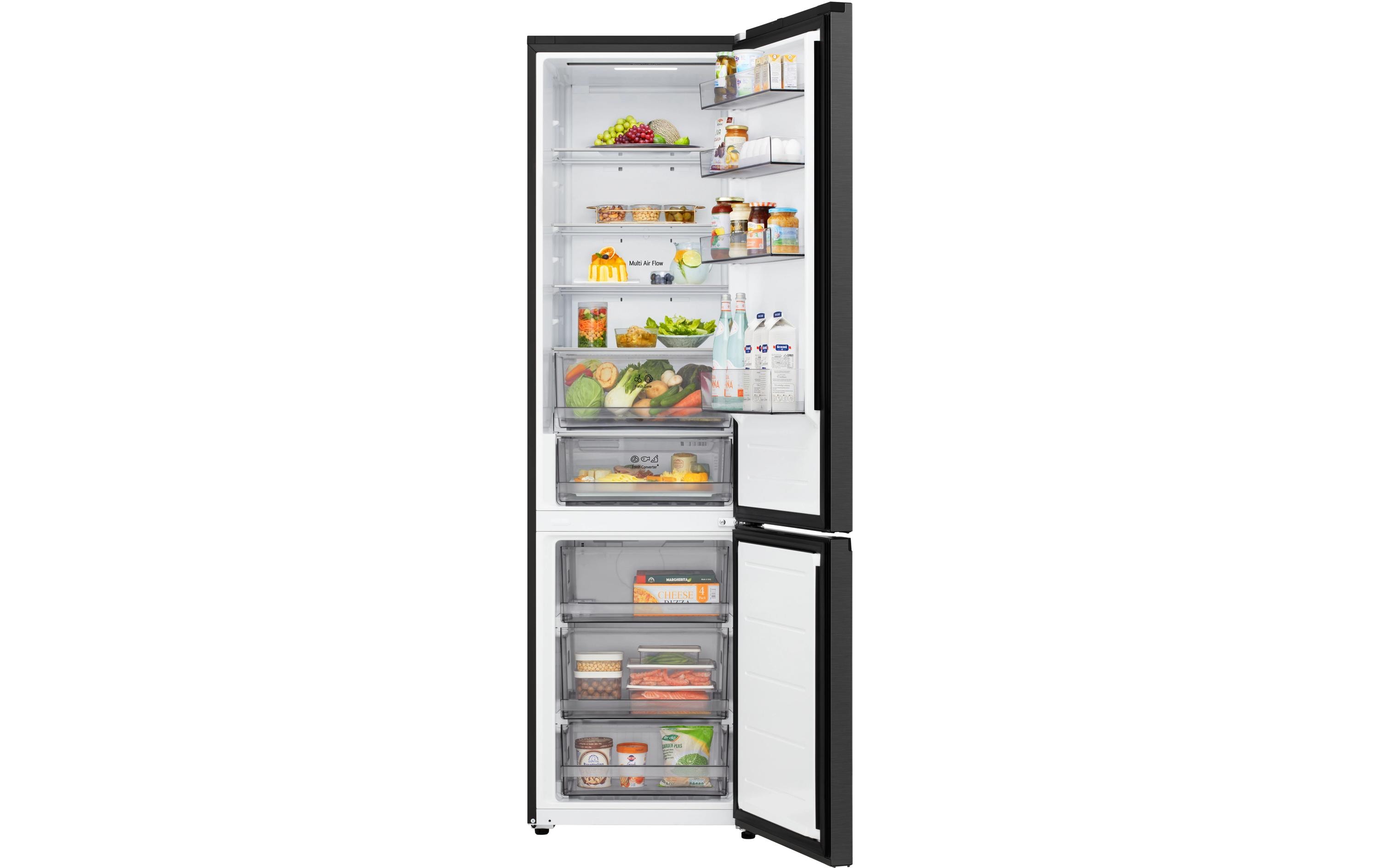 LG Einbau-Kühl-Gefrierkombination GBBSJ2CCEP Schwarz, Rechts