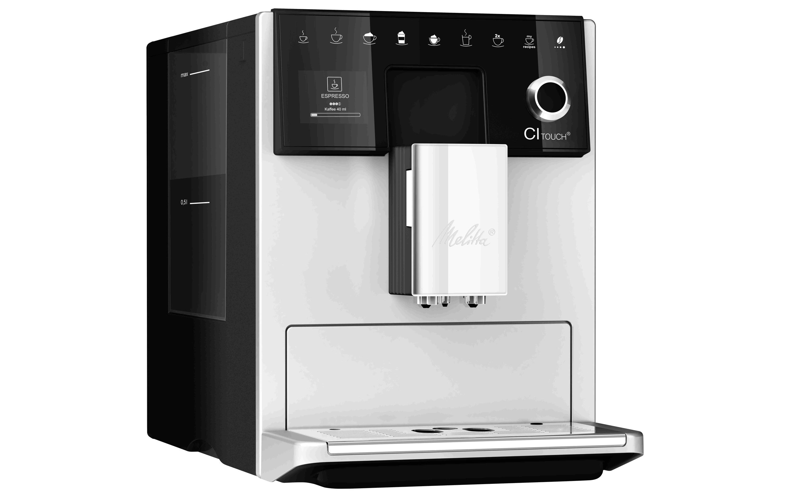 Melitta Kaffeevollautomat CI Touch F630 Schwarz, Silber