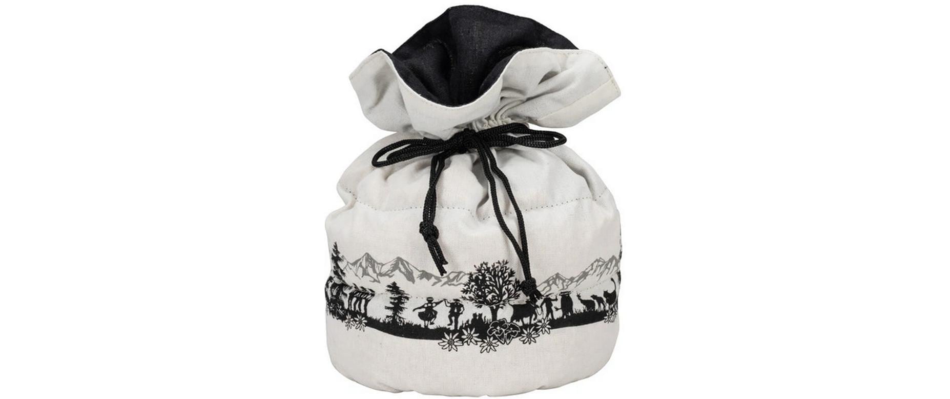 Nouvel Kirschkernkartoffeltasche «Alpfest» Beige/Schwarz
