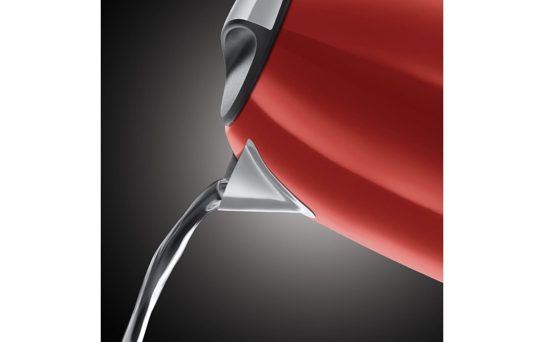Russell Hobbs Wasserkocher 1.7 l, Rot/Schwarz