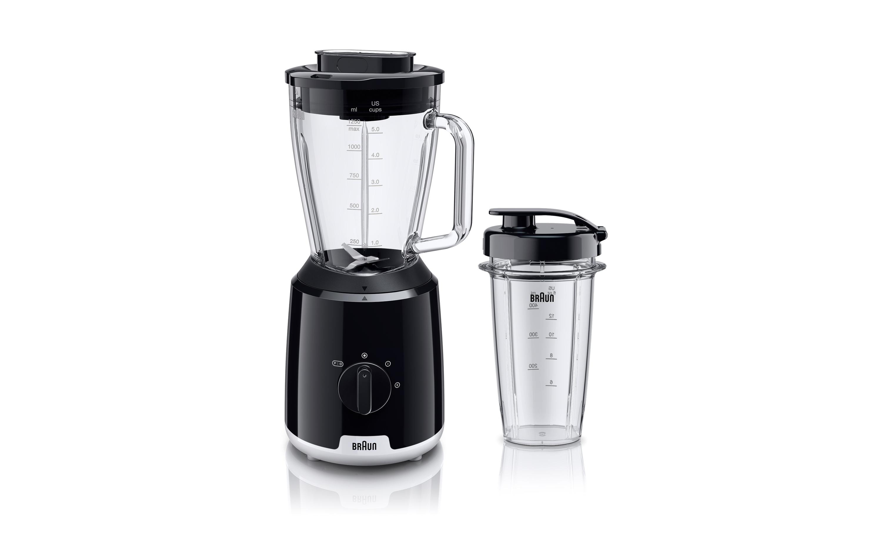 Braun Standmixer PowerBlend 1 JB 1050 BK, Schwarz/Transparent Braun Standmixer PowerBlend 1 JB 1050 BK, Schwarz/Transparent
