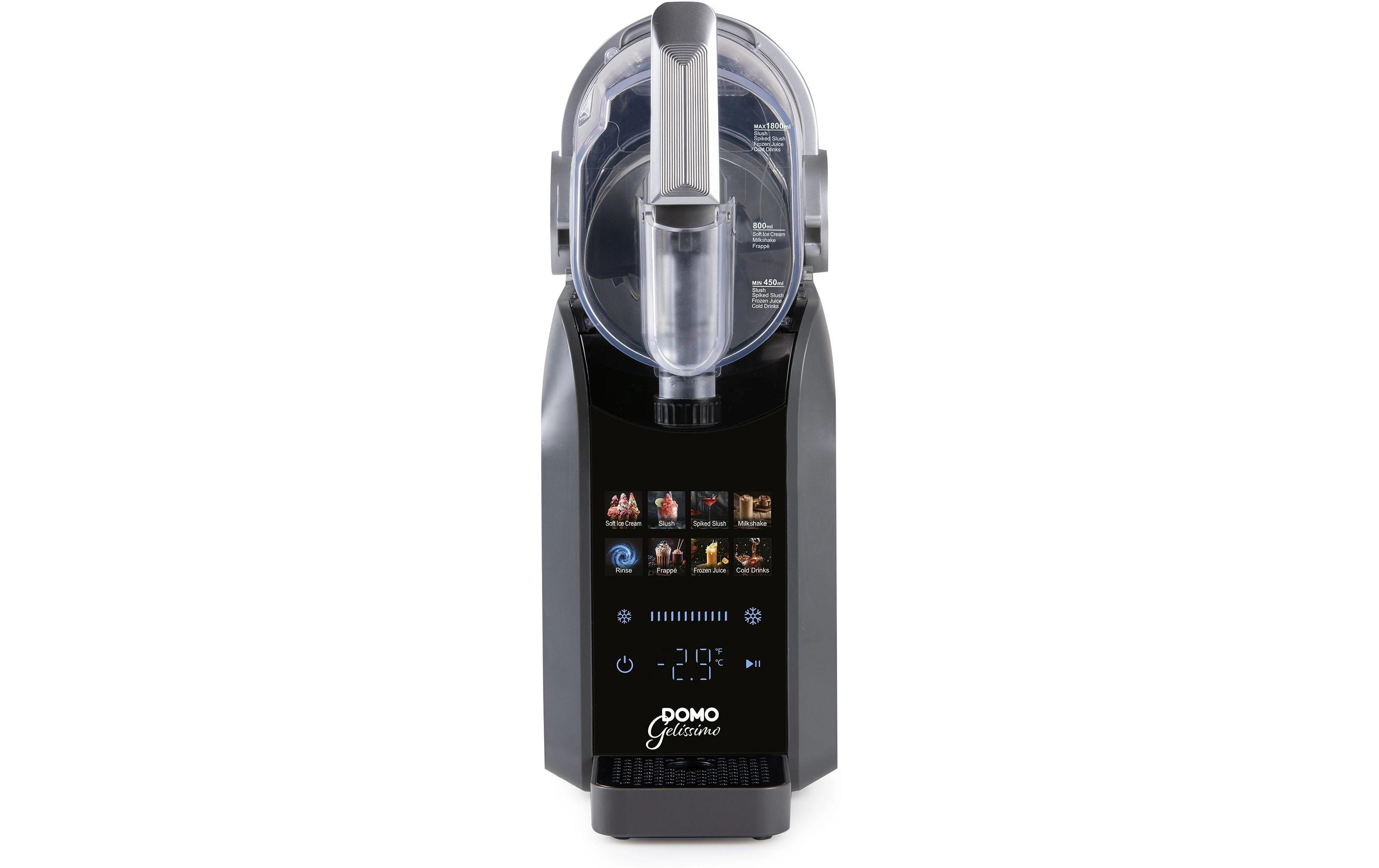 Domo Glacemaschine DO9308I 1.8 l, Schwarz/Silber