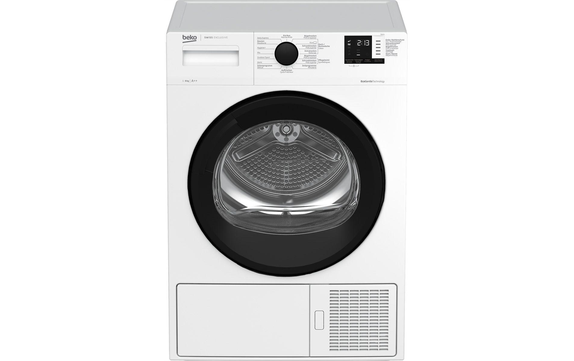 Beko Wäschetrockner TR215 Links/Rechts/Wechselbar Beko Wäschetrockner TR215 Links/Rechts/Wechselbar