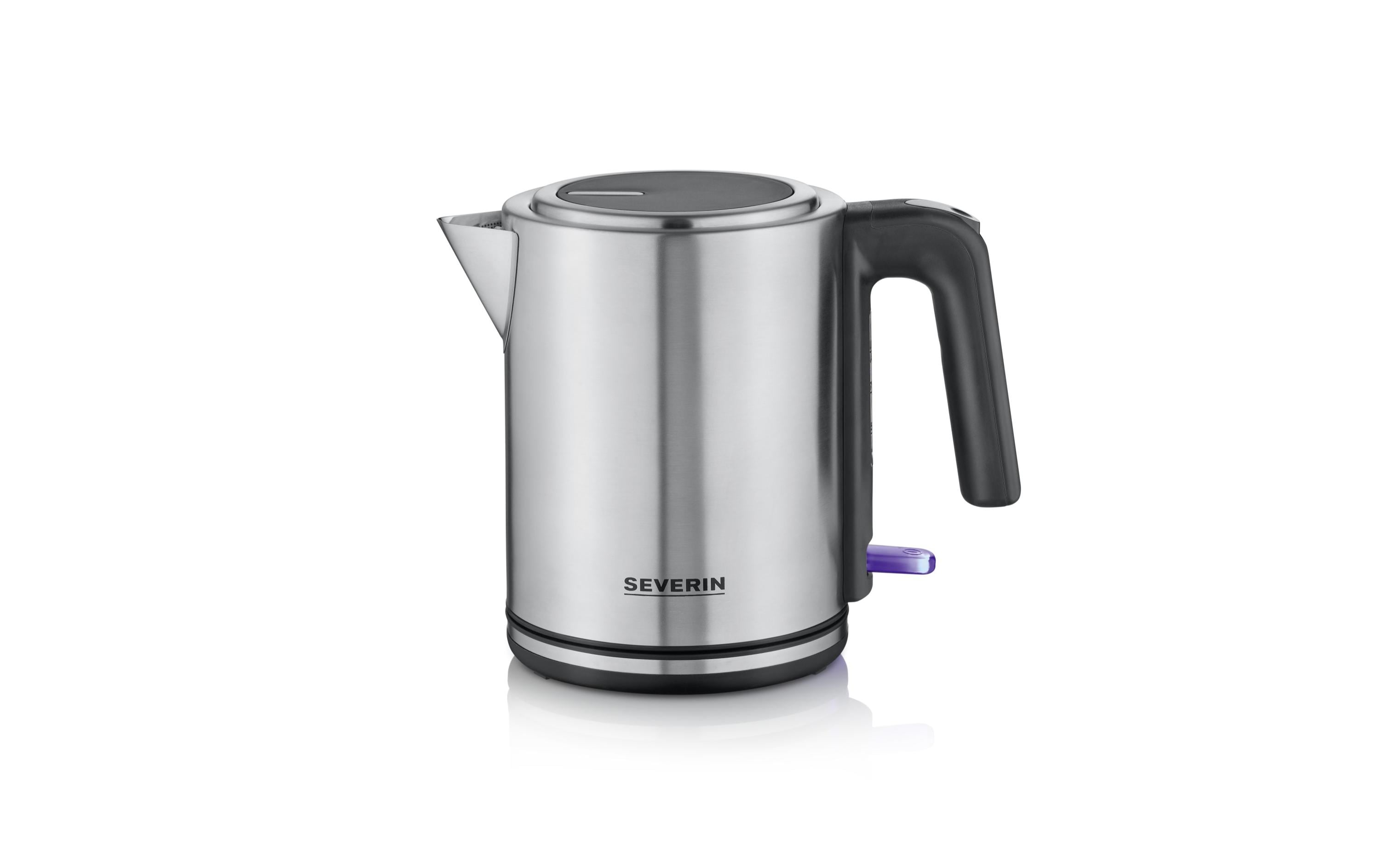 Severin Wasserkocher WK 3489 1 l, Schwarz/Silber