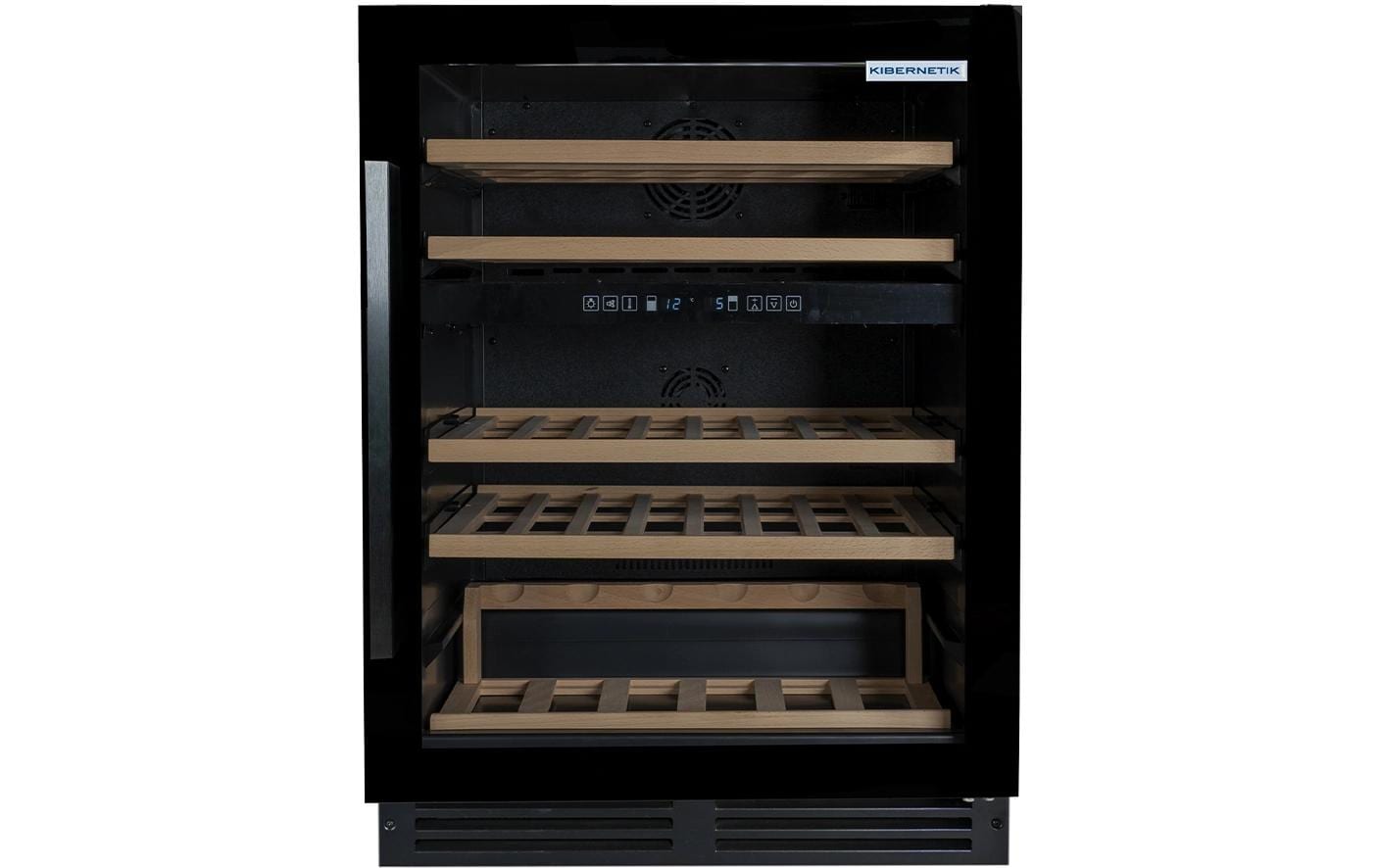 Kibernetik Einbau Weinklimaschrank WKE 46 Schwarz, Rechts, Wechselbar Kibernetik Einbau Weinklimaschrank WKE 46 Schwarz, Rechts, Wechselbar