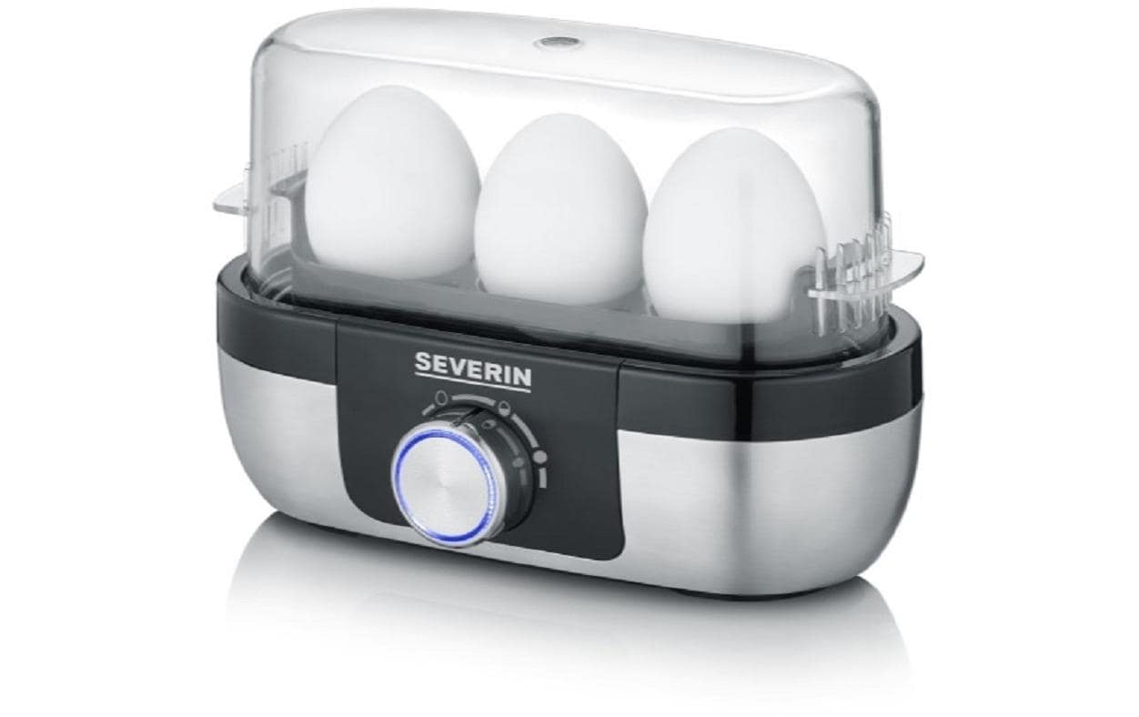 Severin Eierkocher EK 3163, Schwarz/Silber Severin Eierkocher EK 3163, Schwarz/Silber