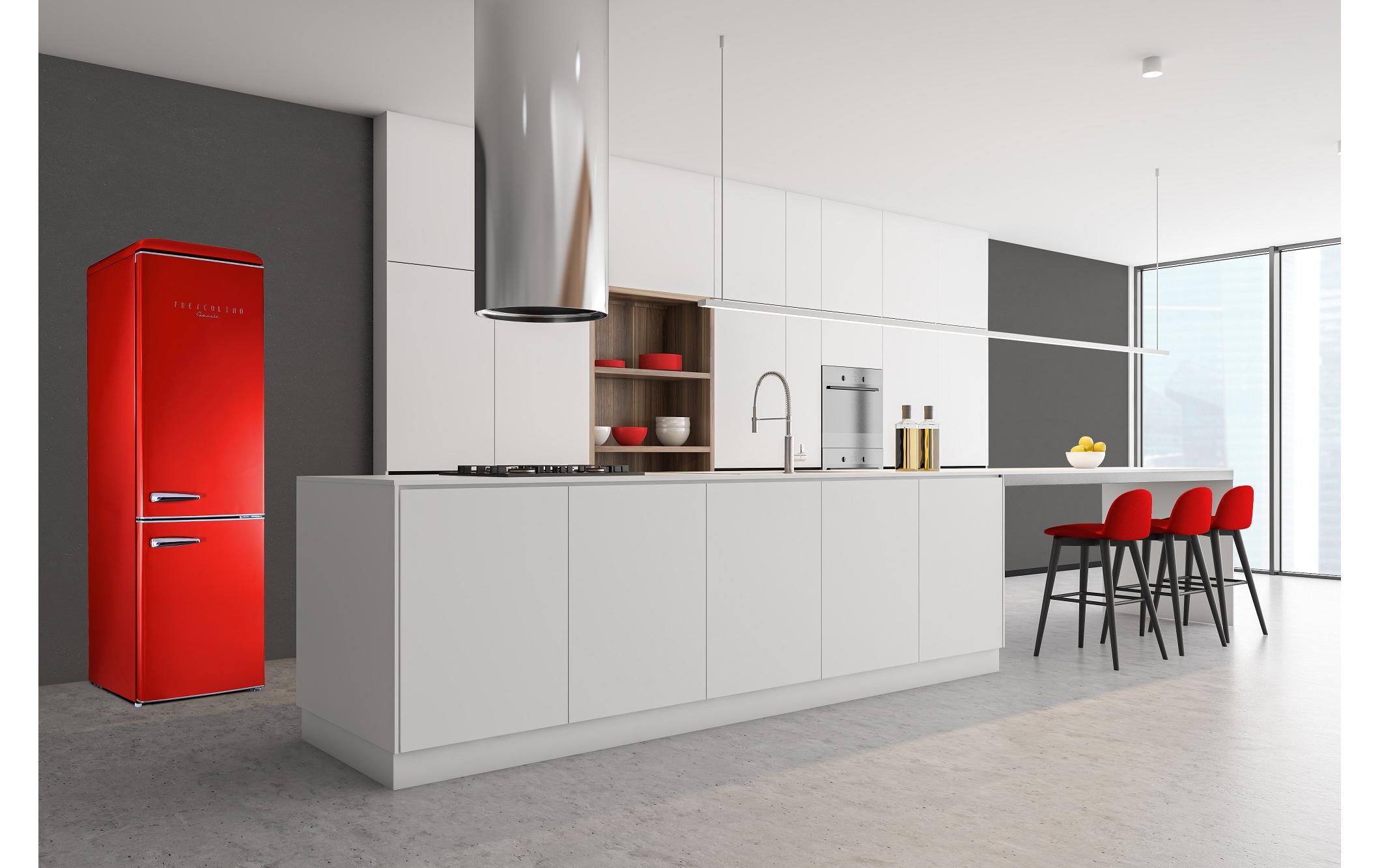 Trisa Kühl-Gefrierkombination Frescolino Classic 300 Rot