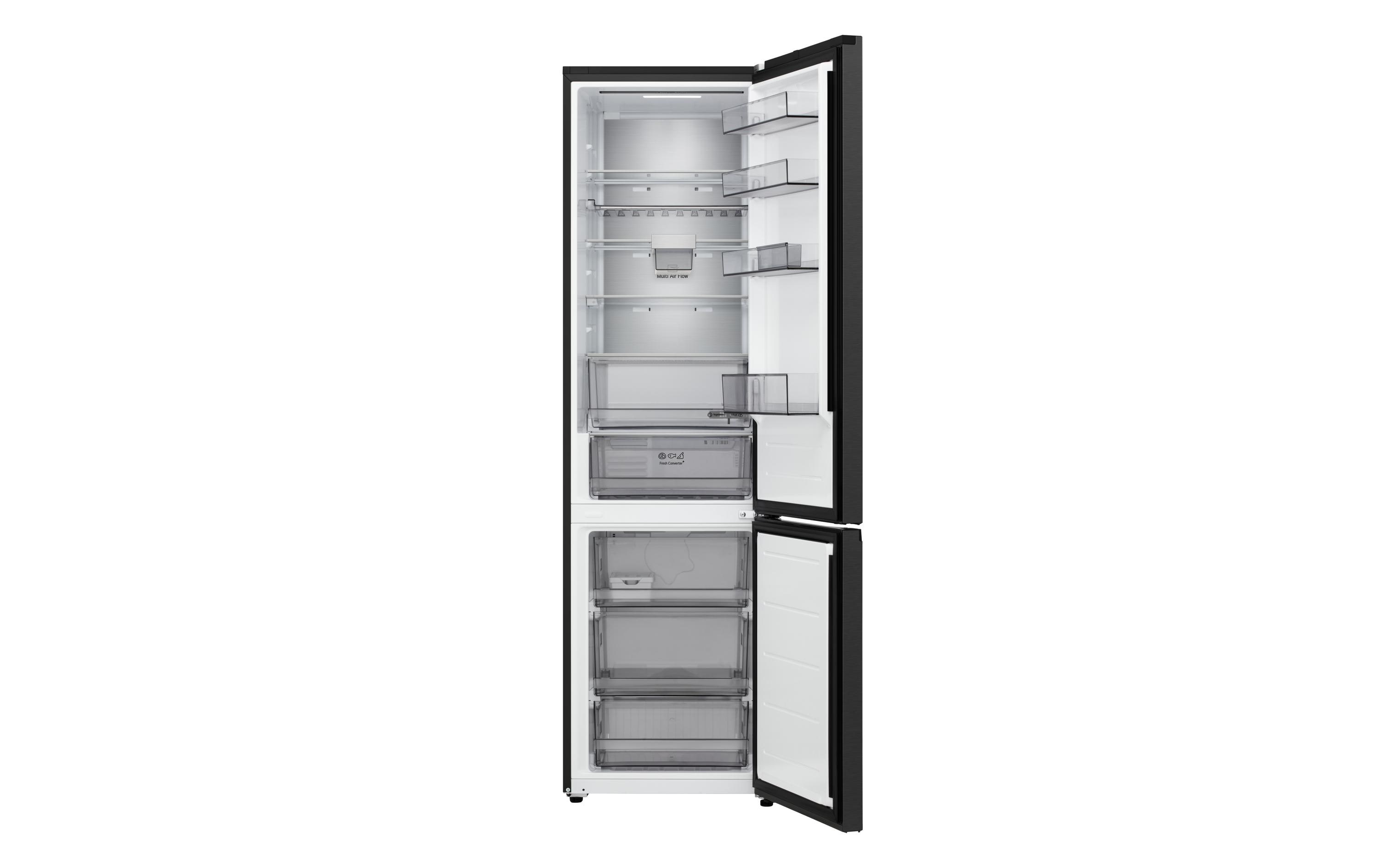 LG Kühl-Gefrierkombination GBBS524AEV Schwarz, Wechselbar