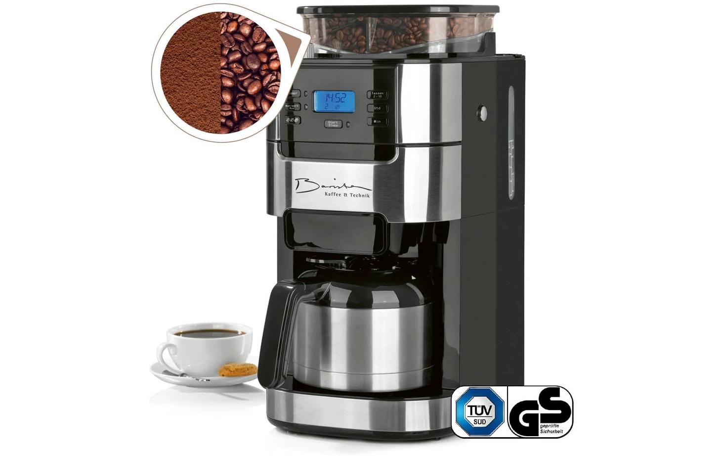 Barista Filterkaffeemaschine 30380 Schwarz/Edelstahl