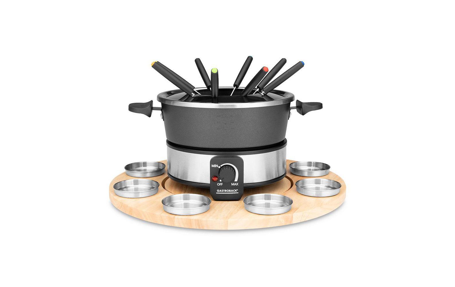 Gastroback Fondue-Set All-in-One 19 Teile, Schwarz Gastroback Fondue-Set All-in-One 19 Teile, Schwarz
